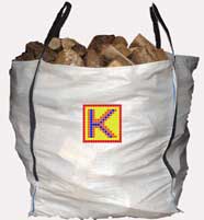 Small picture of a one tonne bag of firewood.