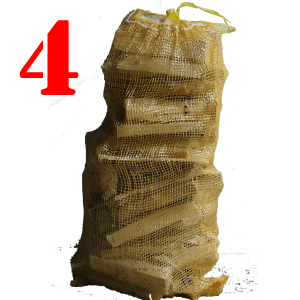 Large bags of kindling. 4 bags of kindling for 15€