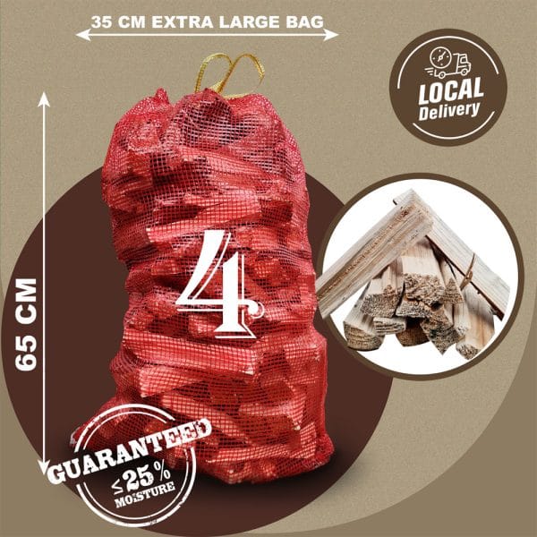 Buy Online 4 Extra Large Kindling Bags