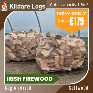 Softwood 1.5m³ bag on pallet
