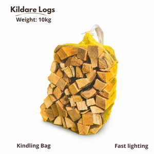 Alder Chunky Kindling Logs – 10kg Bag